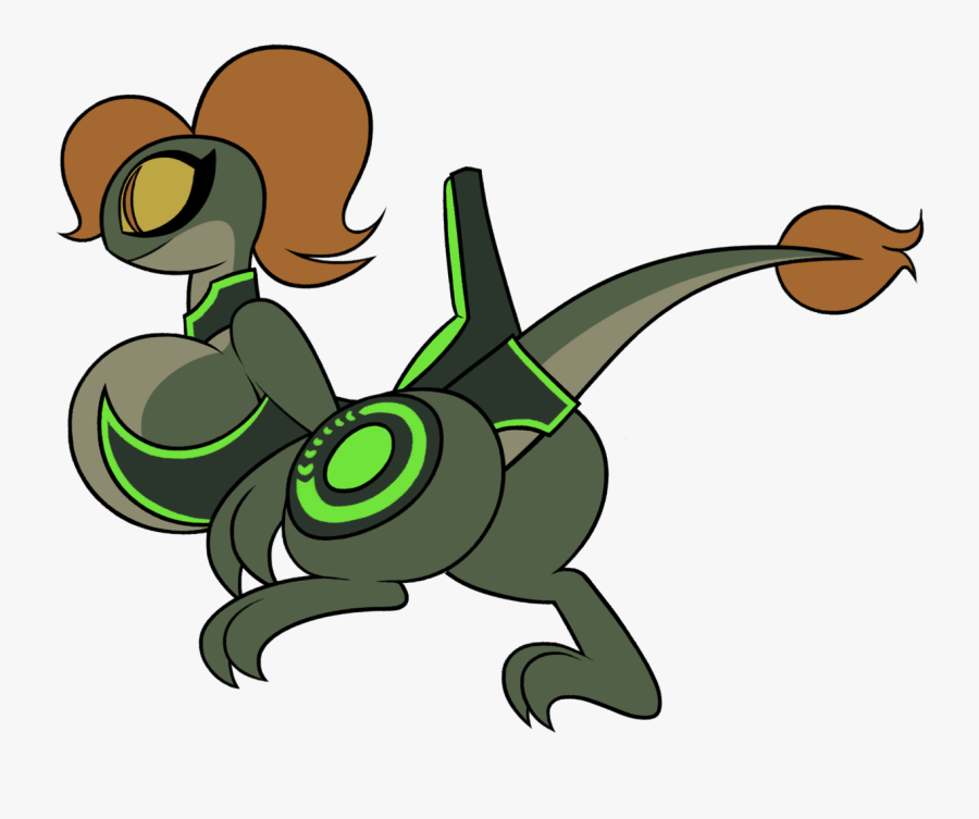 Patreon Request, A Raptor Babe Mount - Cartoon, Transparent Clipart
