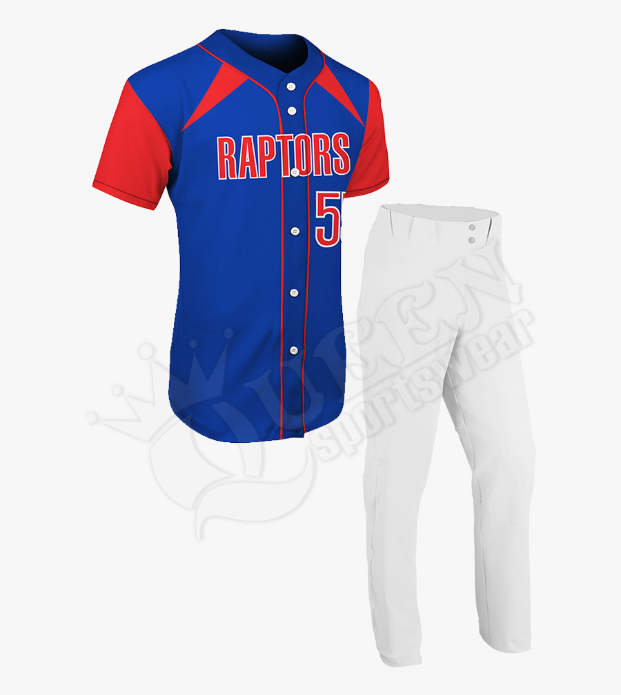 Transparent Baseball Jersey Clipart Free - Raptors Baseball Uniform, Transparent Clipart