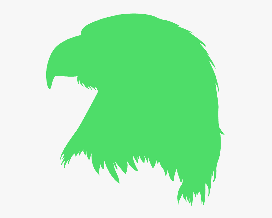Bald Eagle Head Silhouette, Transparent Clipart