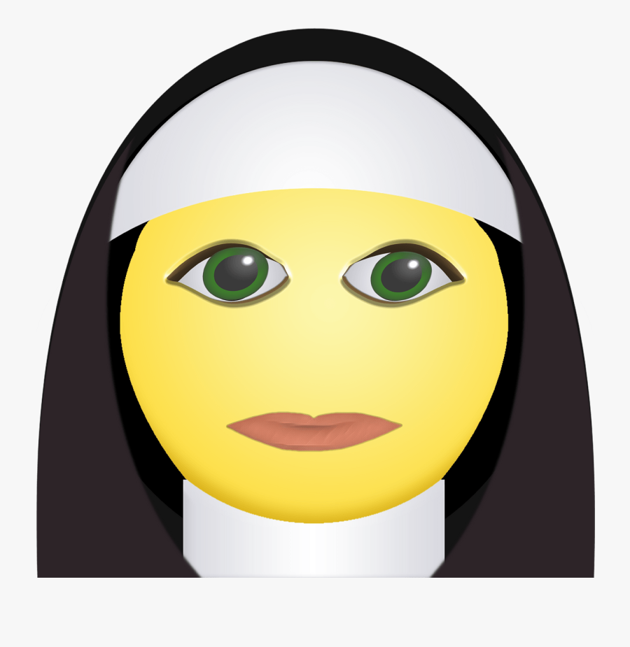 Nun Emoticon, Transparent Clipart