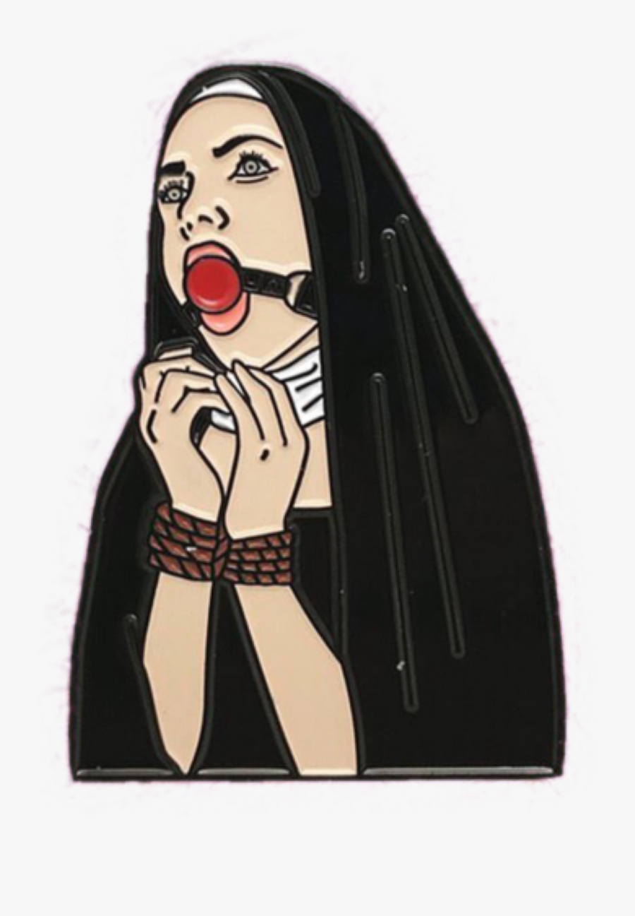 #stickergang #ball #gag #nun #religion #is #full #of - Illustration, Transparent Clipart