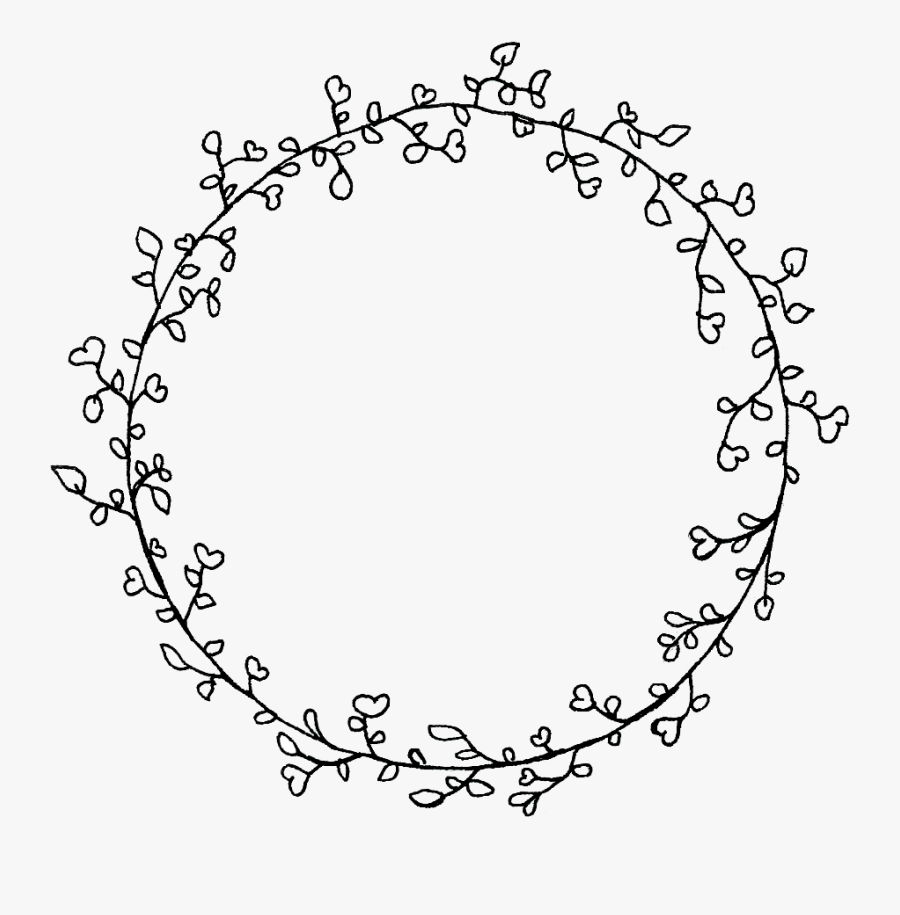 Sb Heart Wreath By Me Transparent - Circle, Transparent Clipart