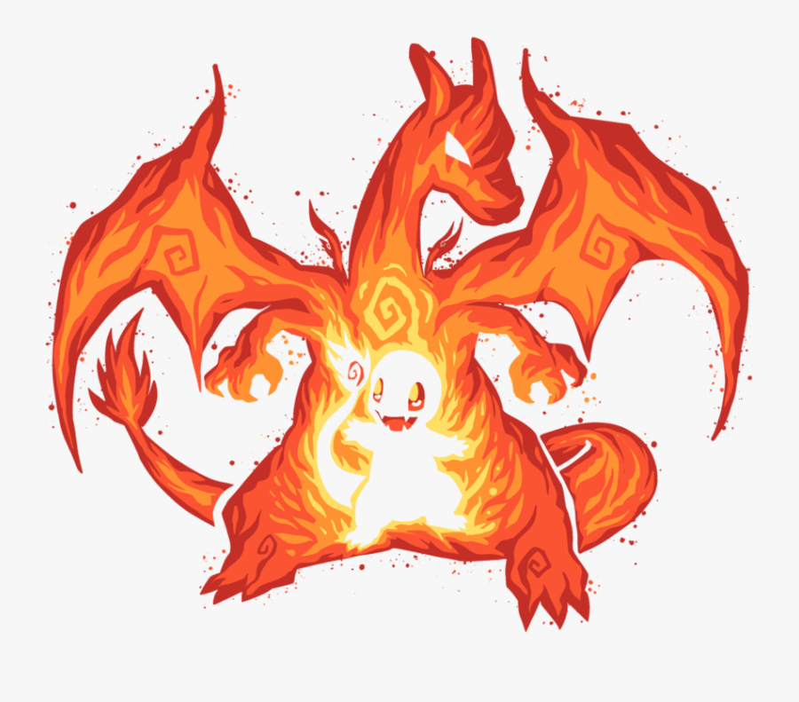 Teefury Has A New Pop Culture, Geeky, Or Nerdy T Shirt - Fire Dragon, Transparent Clipart