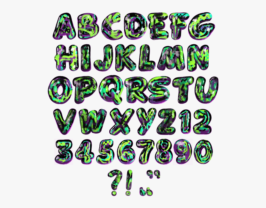 Pop Culture Font, Transparent Clipart