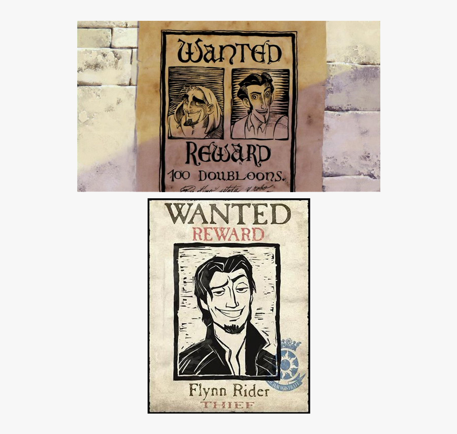 Transparent Flynn Rider Png - Printable Flynn Rider Wanted Poster, Transparent Clipart