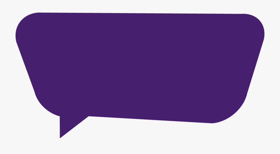 Transparent Persuade Clipart - Purple Speech Bubble Clipart Transparent, Transparent Clipart