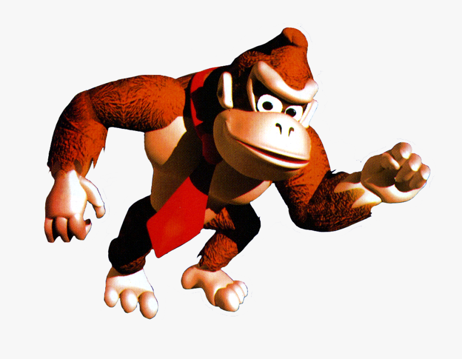 Donkey Kong Impersonator Farty Kong Hoping Nobody Realizes - Cartoon, Transparent Clipart