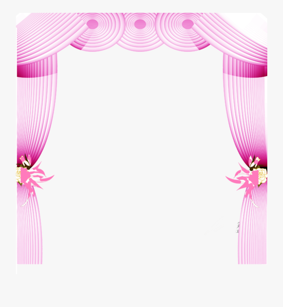 #ftestickers #clipart #curtains #arch #wedding #pink - Stage, Transparent Clipart