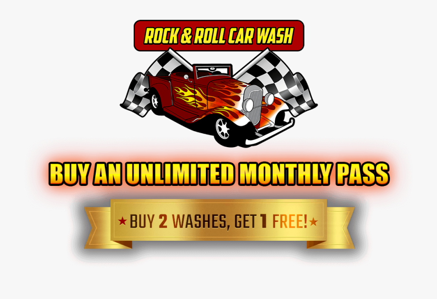 Rock & Roll Car Wash - Custom Car, Transparent Clipart