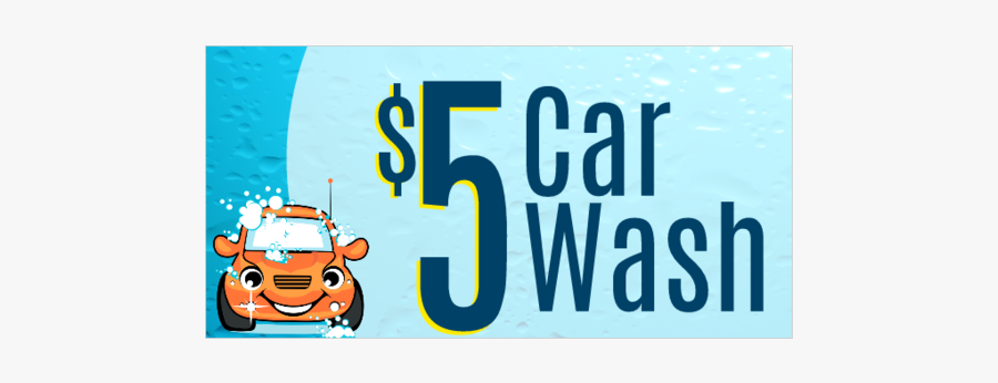 Car Wash Sign $5, Transparent Clipart