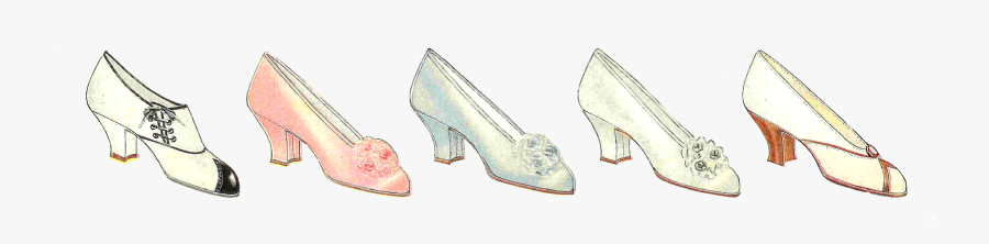 Vintage Shoe Clipart - Basic Pump, Transparent Clipart