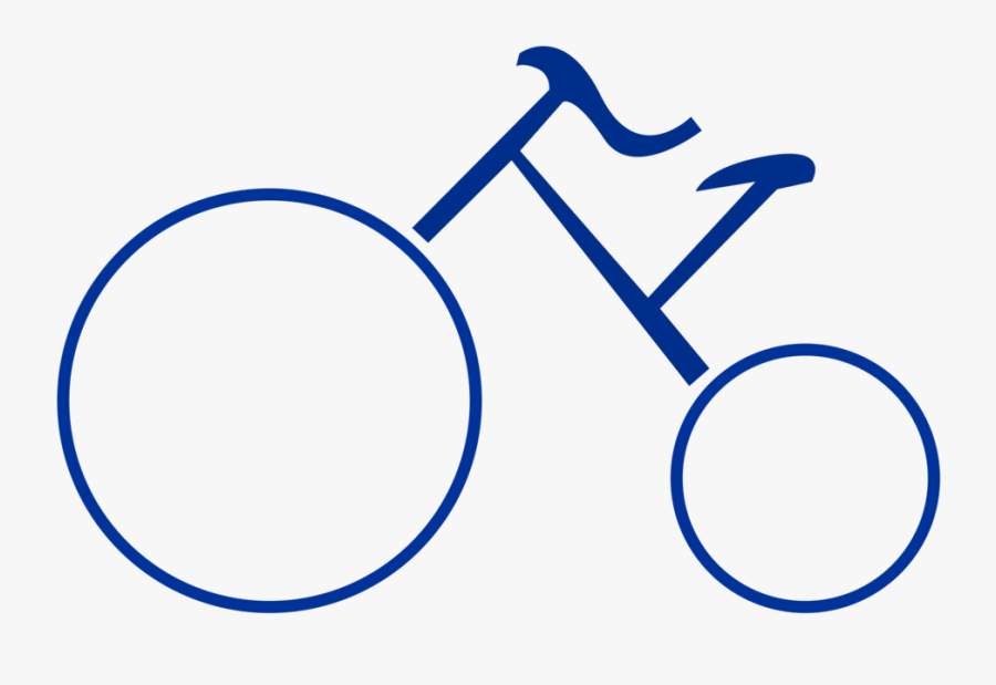 Line,circle,bicycle - Bicycle, Transparent Clipart