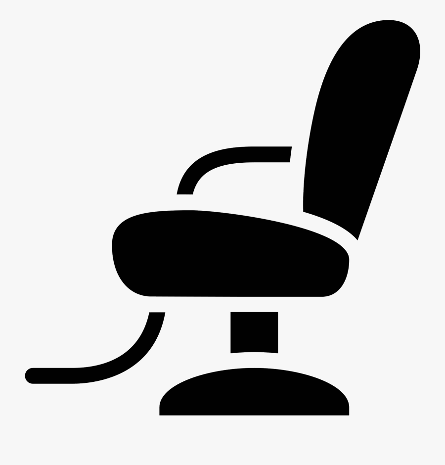 Barber Chair Filled Icon - Icon, Transparent Clipart