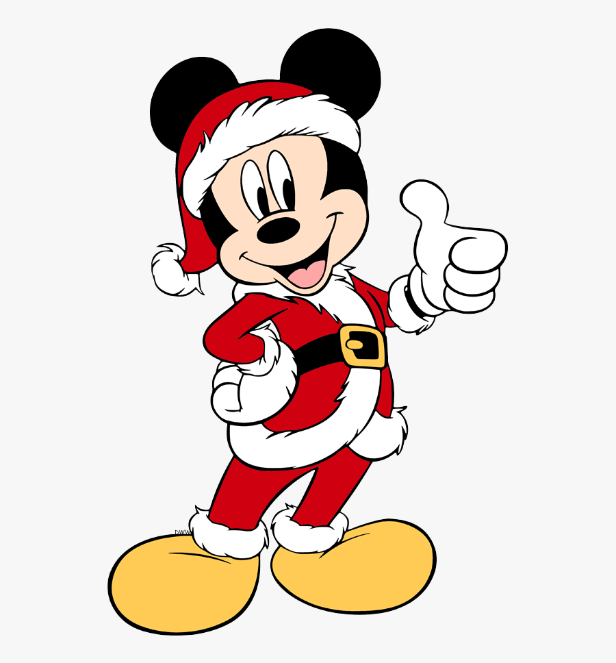 Mickey Mouse Christmas Cartoon, Transparent Clipart