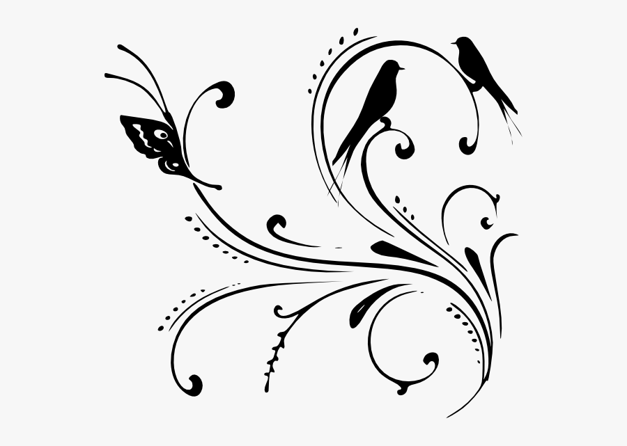 Black Swirls Png, Transparent Clipart