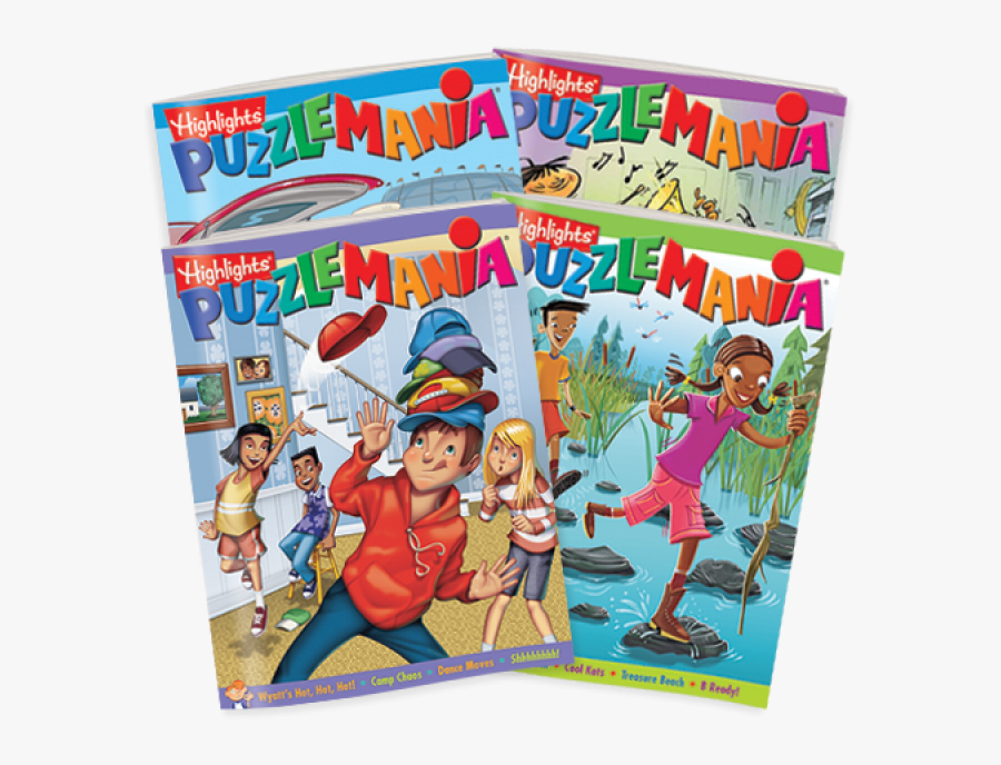 Puzzlemania 4-book Set - Cartoon, Transparent Clipart