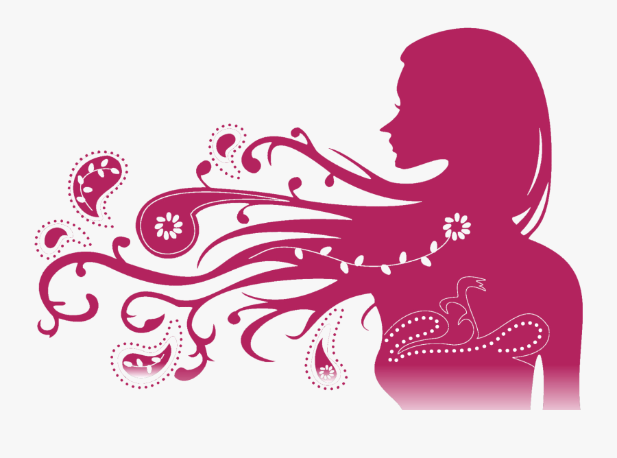 Female Silhouette Woman - Pink Lady Silhouette Png, Transparent Clipart