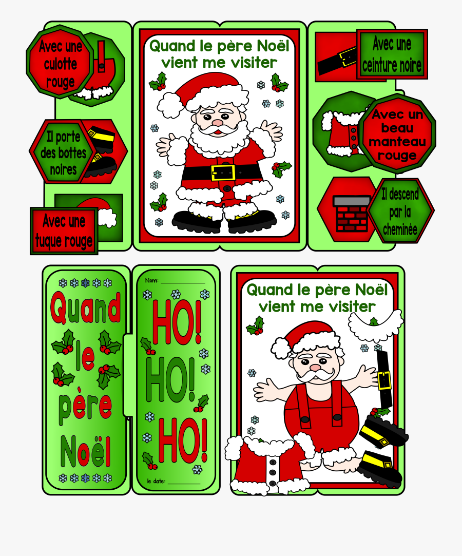 Lapbook Noel, Transparent Clipart
