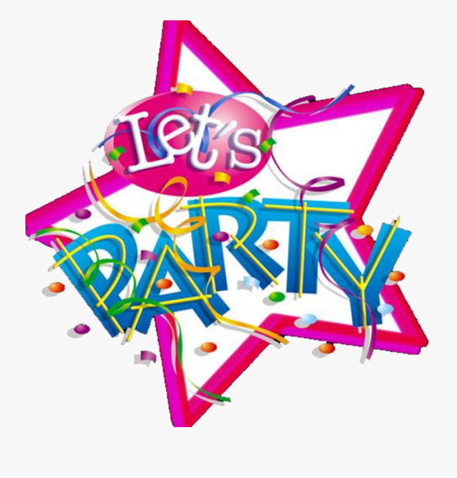 #mq #star #confetti #letsparty #party #words - Party Png For Stickers, Transparent Clipart