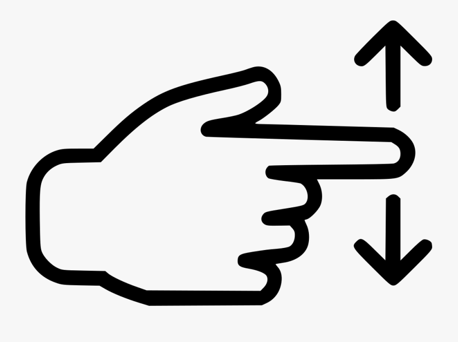 Finger Point Icon Png Clipart , Png Download - Pointing Finger Clipart Black And White, Transparent Clipart