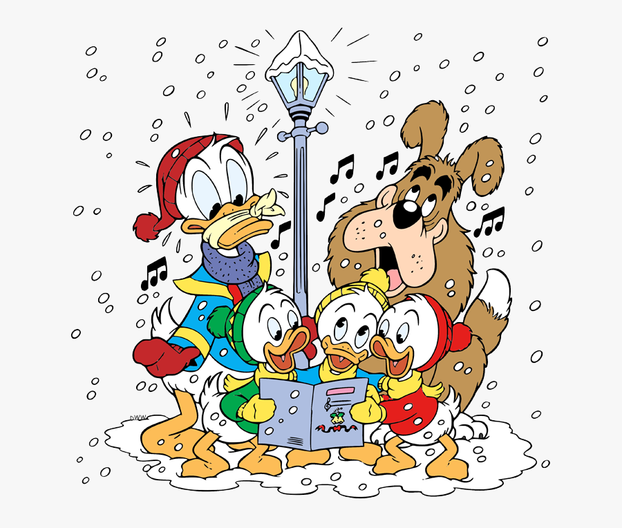 Merry Christmas Donald Duck, Transparent Clipart