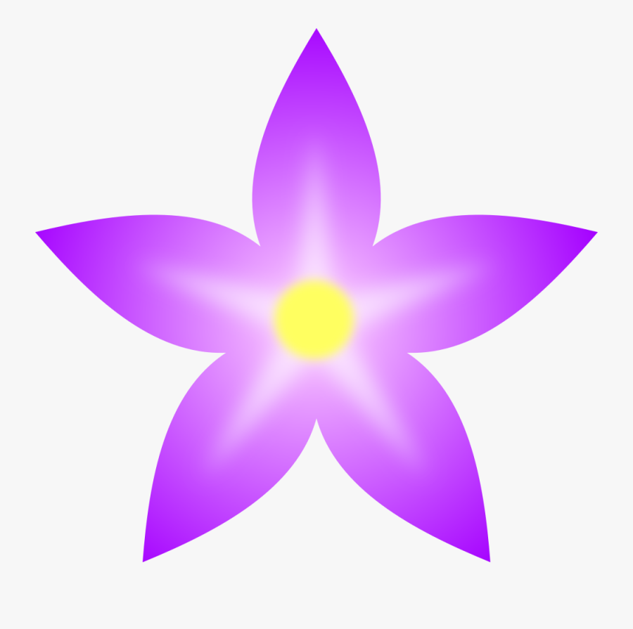 Flower - Simple Purple Flower Clipart, Transparent Clipart