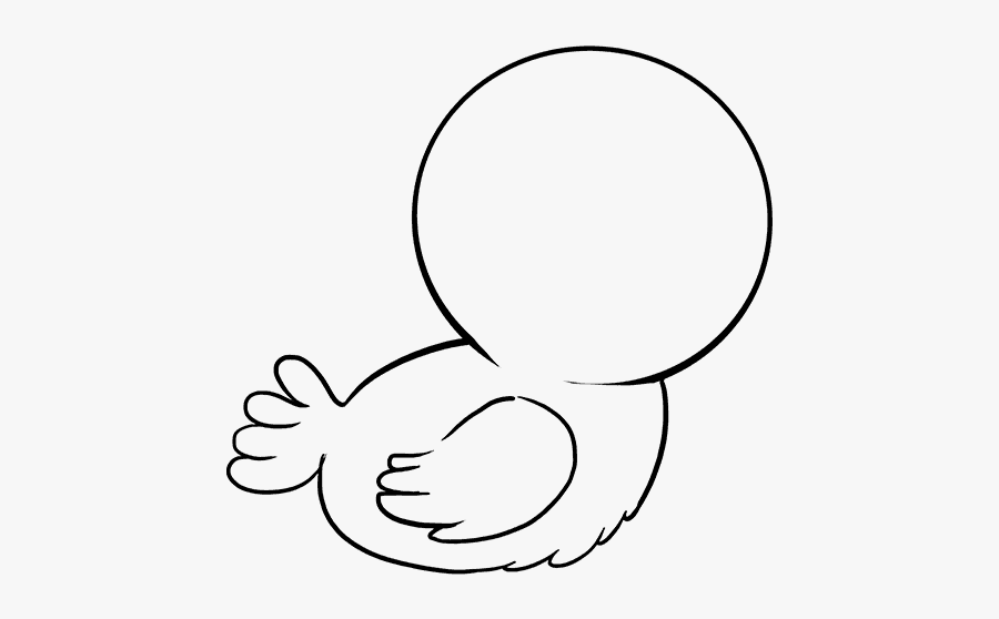 How To Draw Baby Bird - Drawing Of A Baby Bird, Transparent Clipart