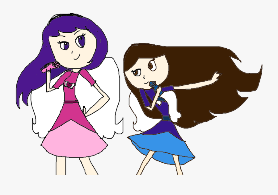 Transparent Girls Friendship Clipart - Cartoon, Transparent Clipart