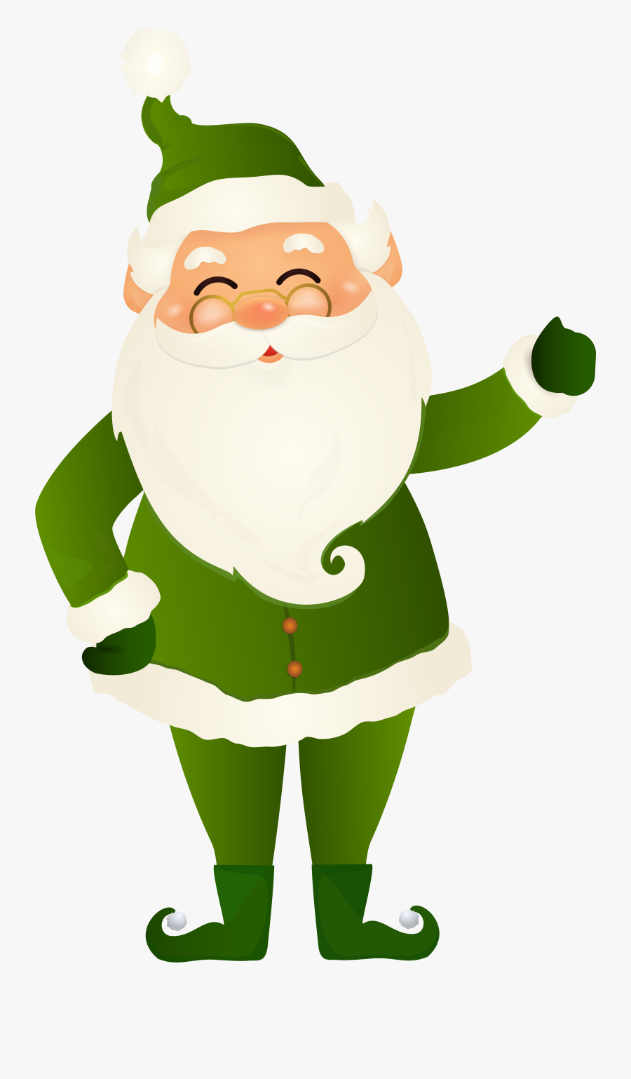 Santa,claus,clipart - Cute Claus Cartoon Santa, Transparent Clipart