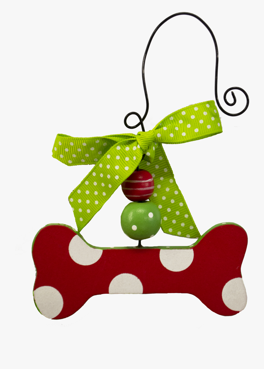 Dog Bone Polka Dotted, Transparent Clipart