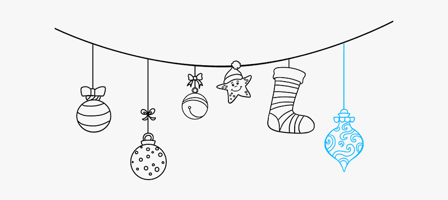 How To Draw Christmas Ornaments - Easy To Draw Christmas, Transparent Clipart