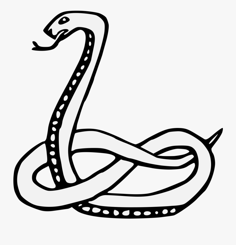 Snake Heraldry, Transparent Clipart