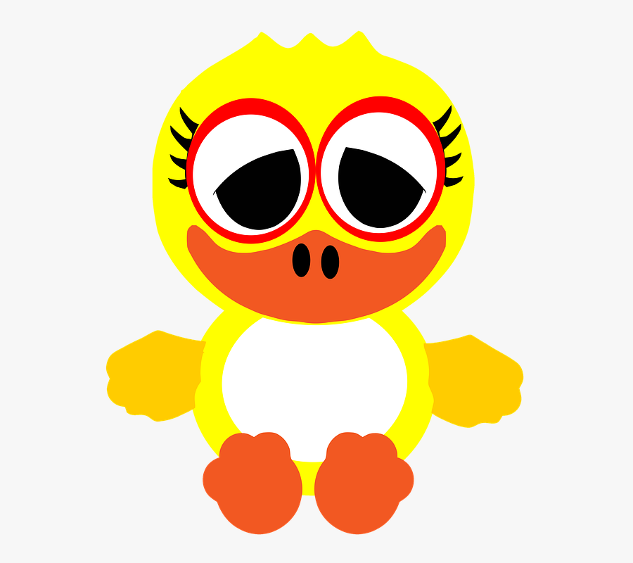 Gambar Bebek Kartun Lucu, Transparent Clipart