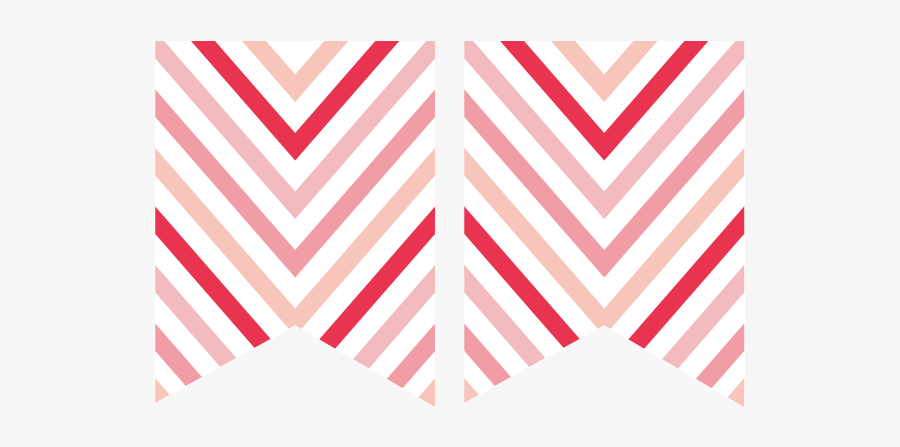 Valentines Banner All Pink - Motif, Transparent Clipart