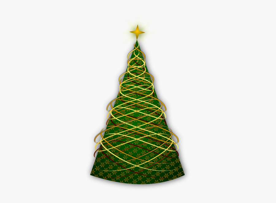 Clip Art Of Celebration Tree - Arvore De Natal Vetorizada, Transparent Clipart