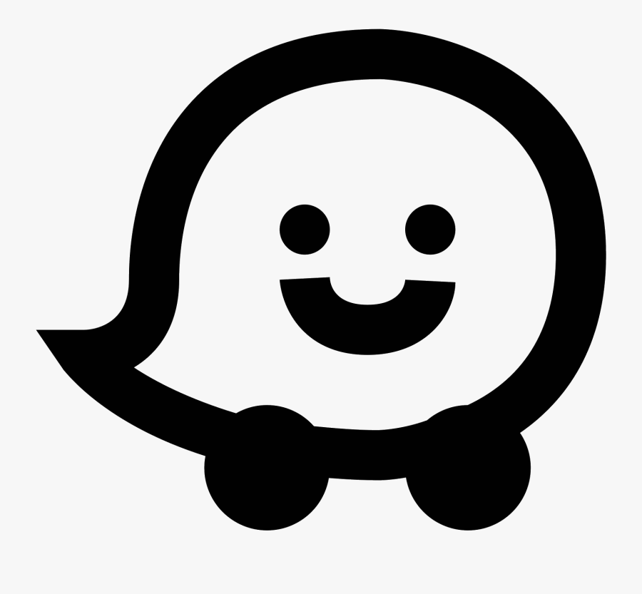Face,smile,facial And White,line Expression - Waze Icon Png, Transparent Clipart