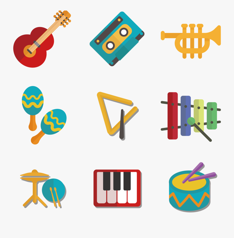 Musical Instrument Guitar Clip Art - Instrumentos Infantis Png, Transparent Clipart