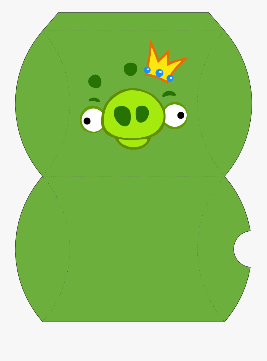 Angry Birds King Pig Face, Transparent Clipart