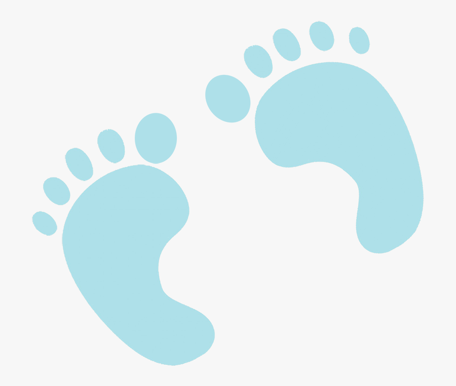 Baby Footprints Blue - Girl Baby On Board Sign, Transparent Clipart