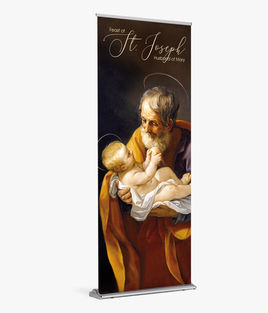 Transparent Mary Joseph Jesus Clipart - Saint Joseph And The Christ Child, Transparent Clipart