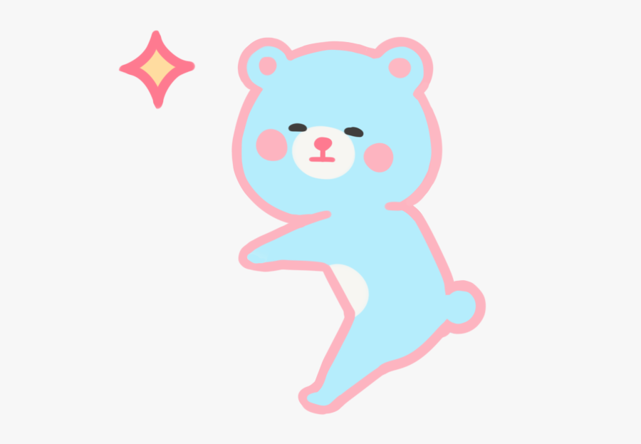 #bear #hug #star - Cartoon, Transparent Clipart