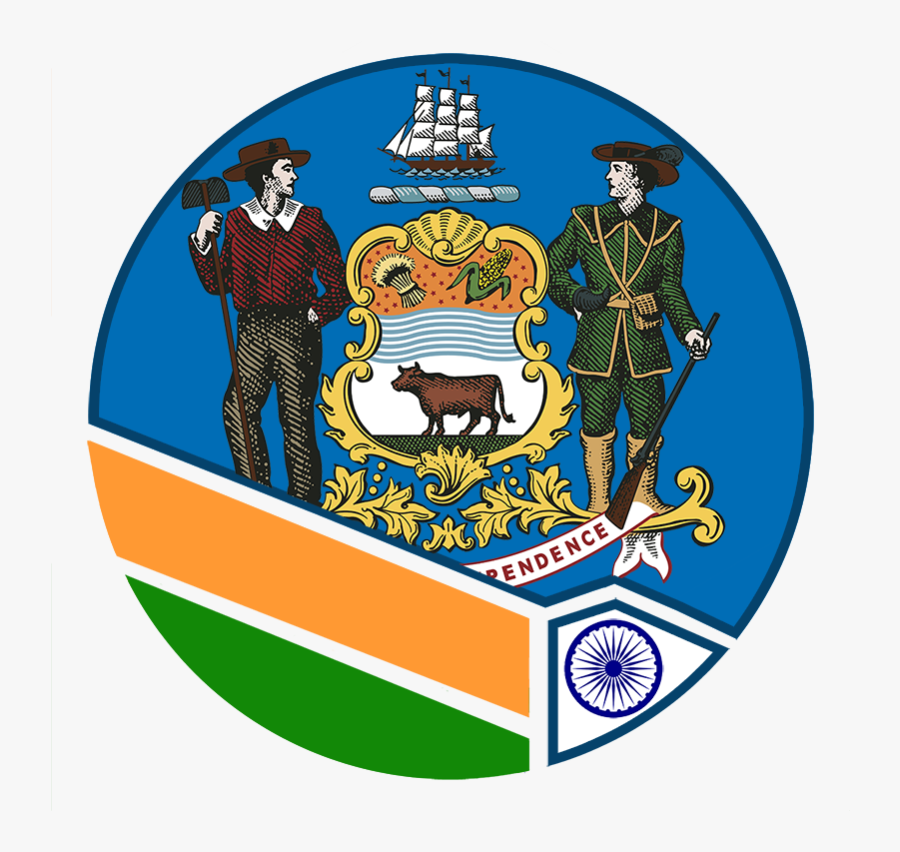 Image Of The Delaware Commission On Italian Heritage - Delaware State Seal, Transparent Clipart