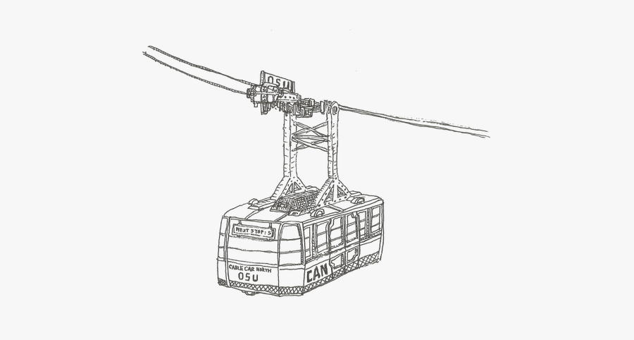 Picture - Cable Car Drawing Png, Transparent Clipart