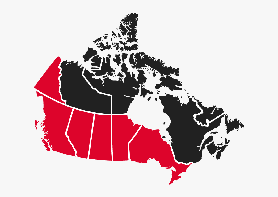 Map Of Canada, Transparent Clipart
