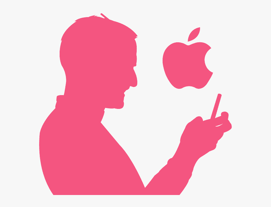 Silueta De Steve Jobs, Transparent Clipart