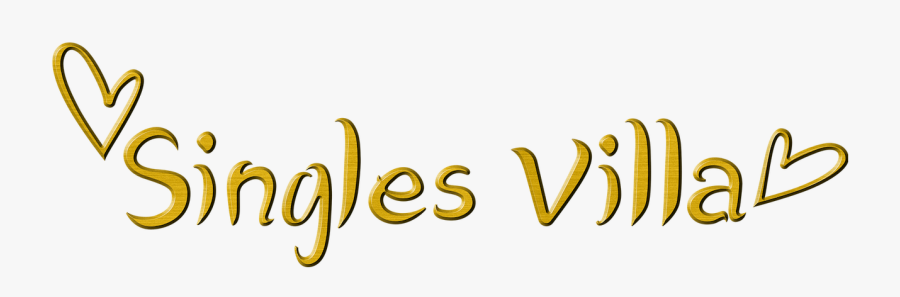 Singles Villa - Calligraphy, Transparent Clipart