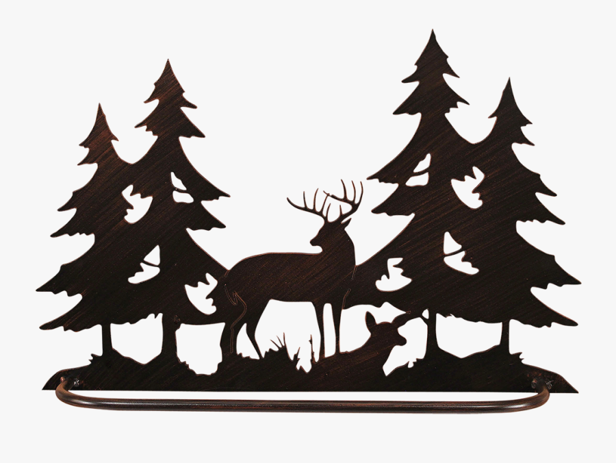 Pine Tree Towel Rack, Transparent Clipart