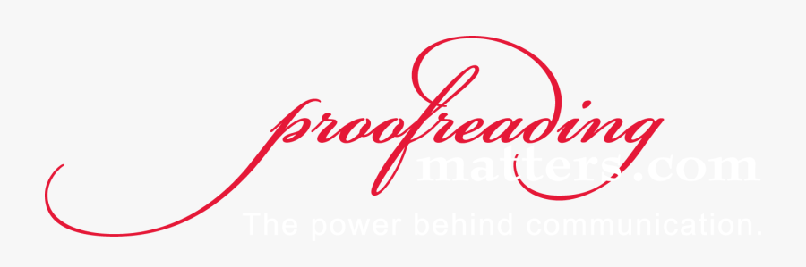 Proofreading Matters - Calligraphy, Transparent Clipart