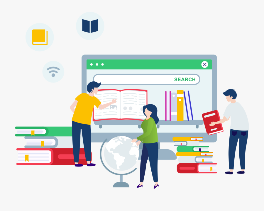 Proofreading - Website Template Books Library, Transparent Clipart