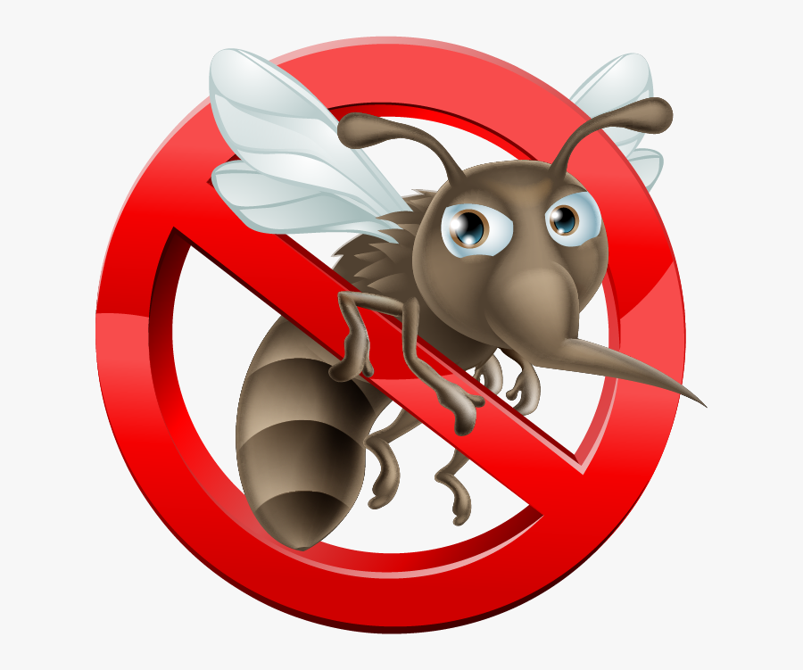 No Mosquito Sign, Transparent Clipart